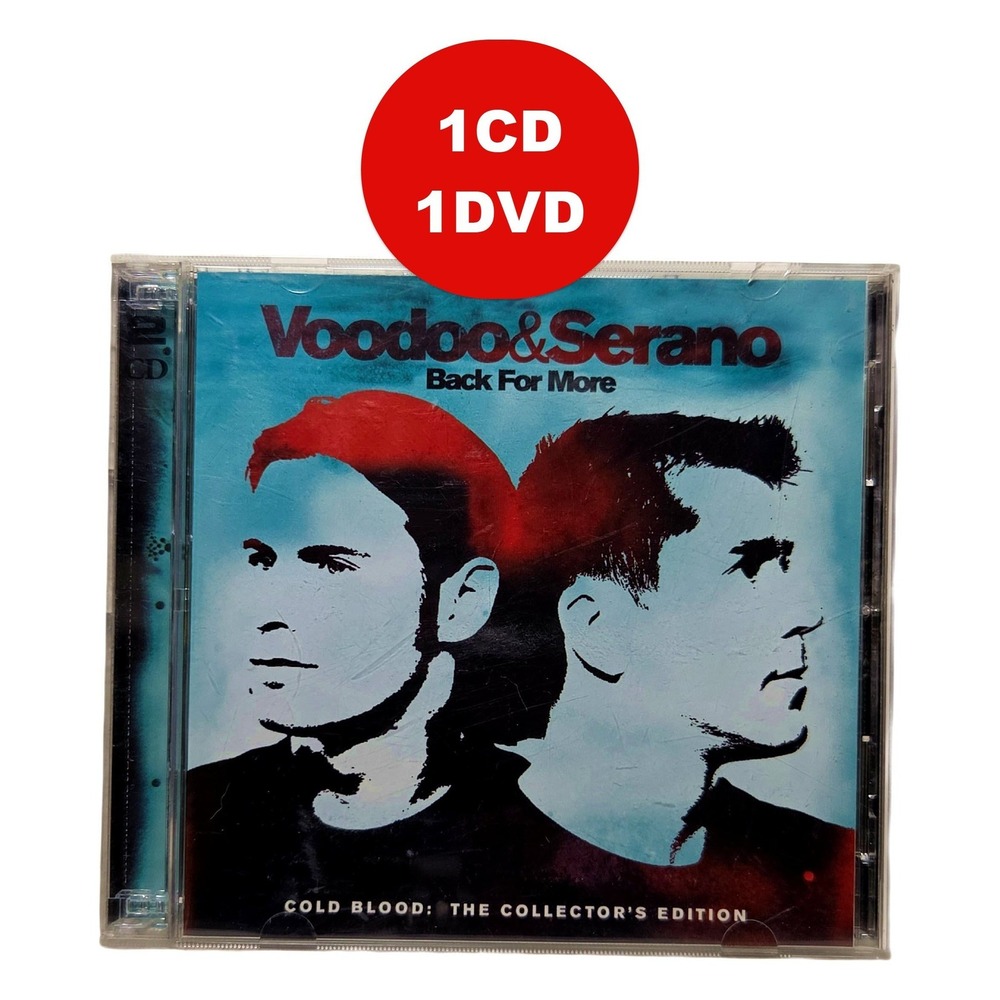 Voodoo & Serano Back For More CD DVD Cold Blood Collectors Edition Electronic